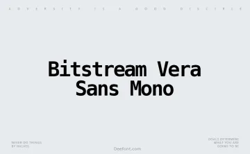 Bitstream Vera Sans Mono Font
