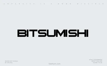 Bitsumishi Font