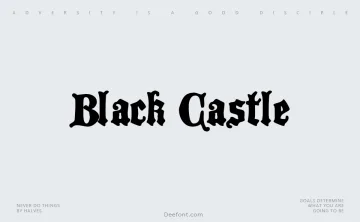 Black Castle Font