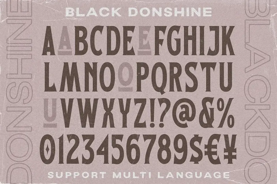 Black Donshine Font