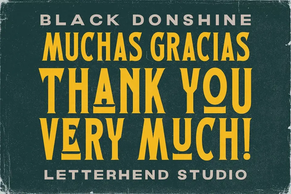 Black Donshine Font
