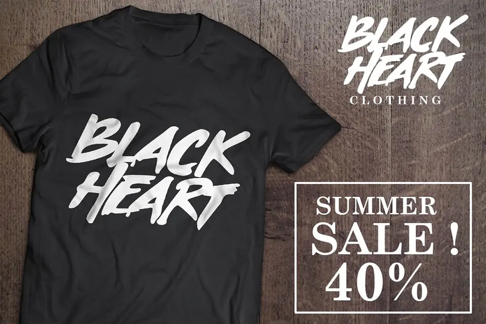 Black Heart Font