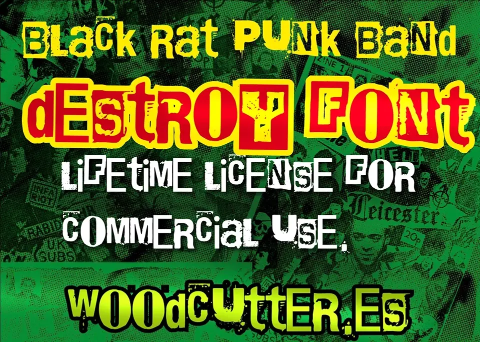 Black Rat Punk Band Font