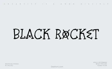 Black Rocket Font