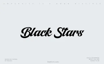 Black Stars Font
