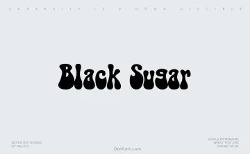 Black Sugar Font