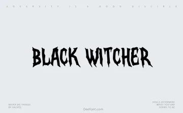 Black Witcher Font