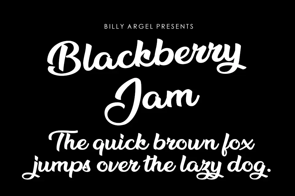 Blackberry Jam Font