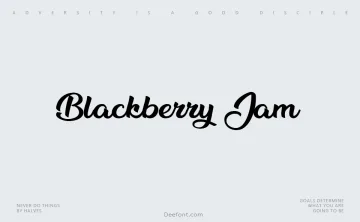 Blackberry Jam Font