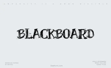 BlackBoard Font
