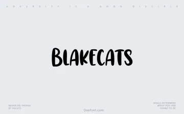 Blakecats Font