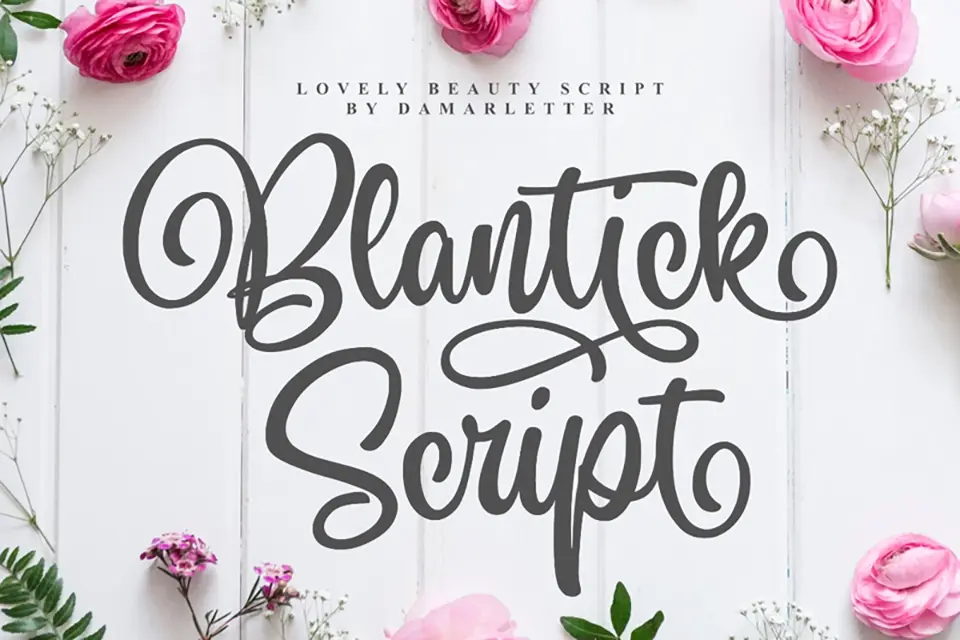 Blantick Script Font