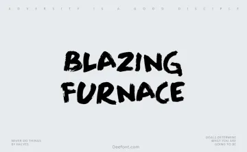 Blazing Furnace Font