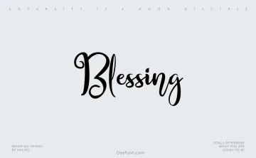 Blessing Typeface