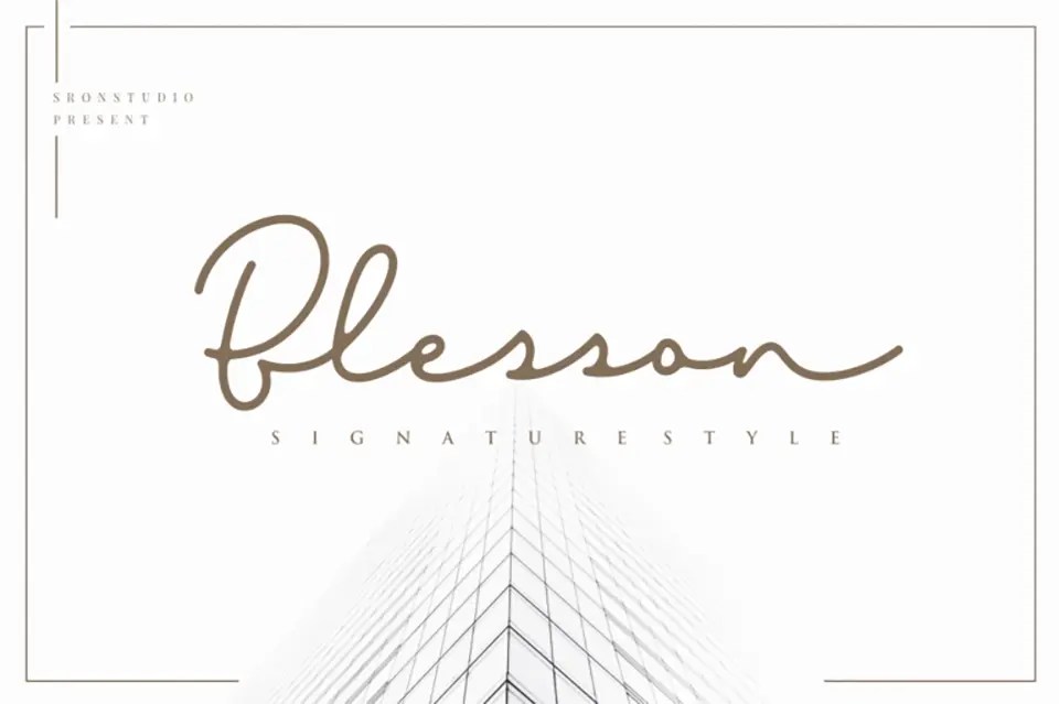 Blesson Font