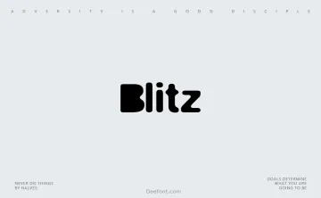 Blitz Font