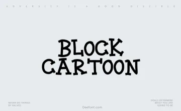 Block Cartoon Font