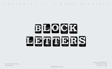 Block Letters Font