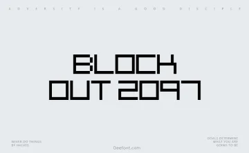 Block Out 2097 Font