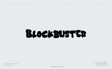 Blockbuster Font