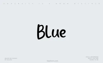 Blue Font