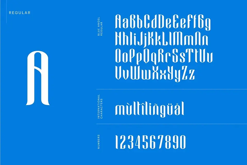 Blue Angel Font