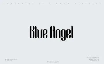 Blue Angel Font