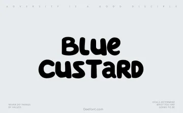 Blue Custard Font