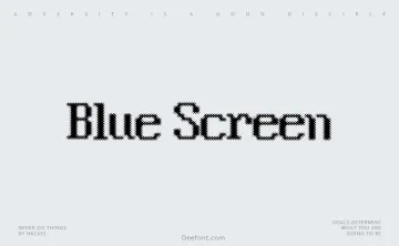 Blue Screen Font