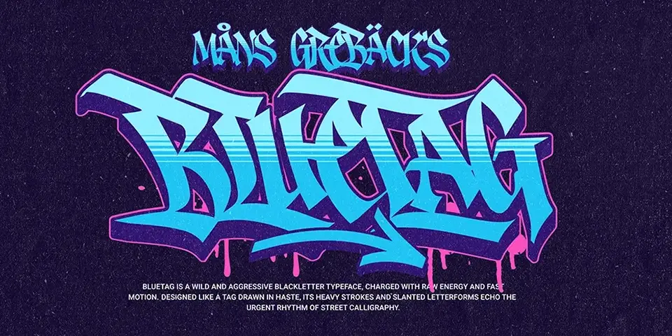 Bluetag Font