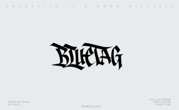Bluetag Font