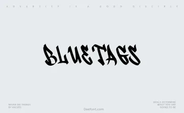 Bluetags Font