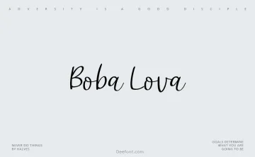 Boba Lova Font