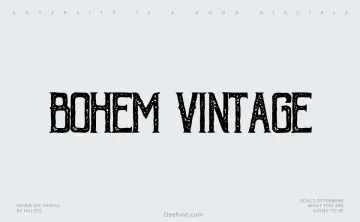 Bohem Vintage Font