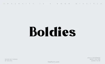 Boldies Font