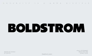 Boldstrom Font