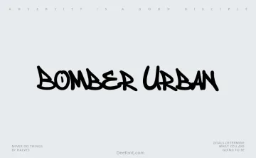 Bomber Urban Font