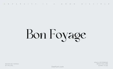 Bon Foyage Font