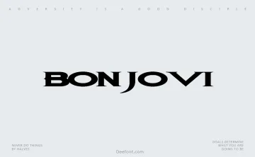 Bon Jovi Font