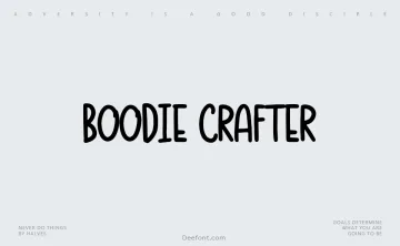 Boodie Crafter Font