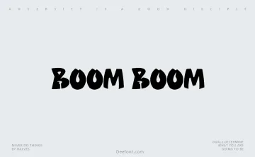 Boom Boom Font