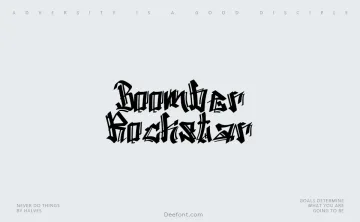 Boomber Rockstar Font
