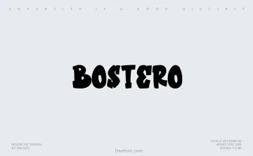 Bostero Font