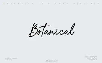 Botanical Font