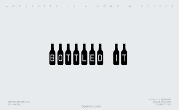 Bottled It Font