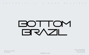 Bottom Brazil Font