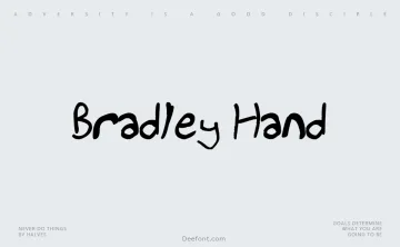 Bradley Hand Font