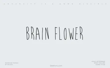 Brain Flower Font