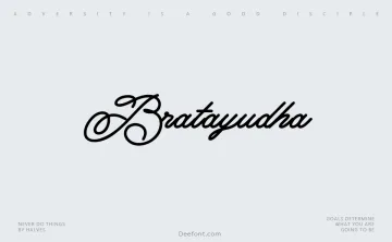 Bratayudha Font