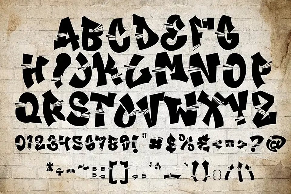 Break Age Graffiti Font